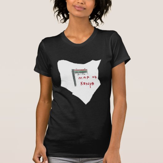 T-shirt Carte du Kenya (Devant)