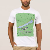 T-shirt Carte du lac Balaton Hongrie (Devant)