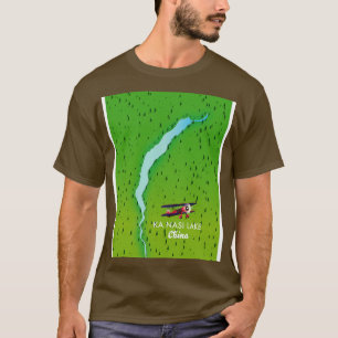 T-shirt Carte du lac Ka Nasi Chine