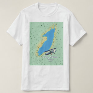 T-shirt Carte du lac Molveno Italie
