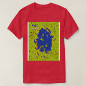 T-shirt Carte du lac Nipigon (Design devant)