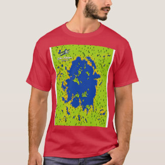T-shirt Carte du lac Nipigon