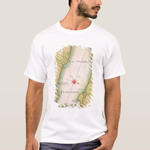 T-shirt Carte du lac Ontario