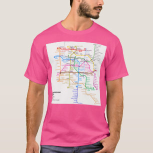 T-shirt Carte du métro de Mexico