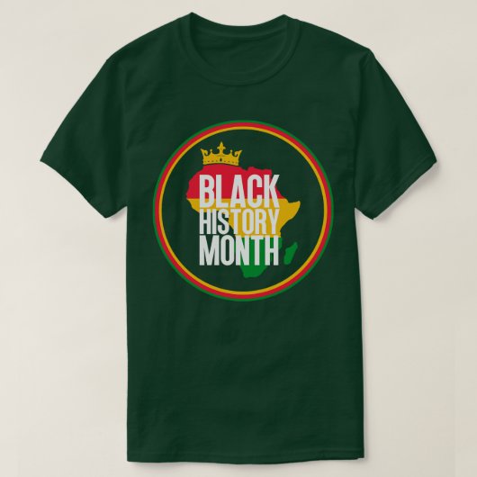 T-shirt Carte du mois de l'histoire noire 14 (Design devant)