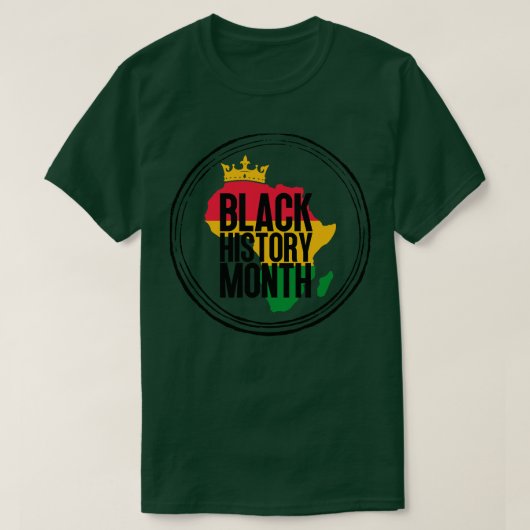 T-shirt Carte du mois de l'histoire noire 18 (Design devant)