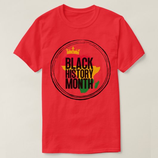 T-shirt Carte du mois de l'histoire noire 49 (Design devant)