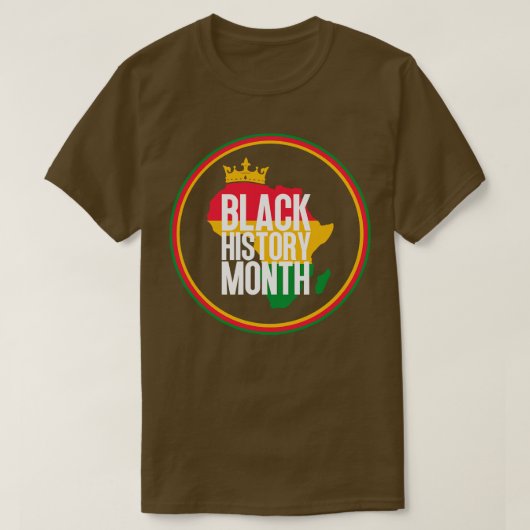 T-shirt Carte du mois de l'histoire noire 56 (Design devant)