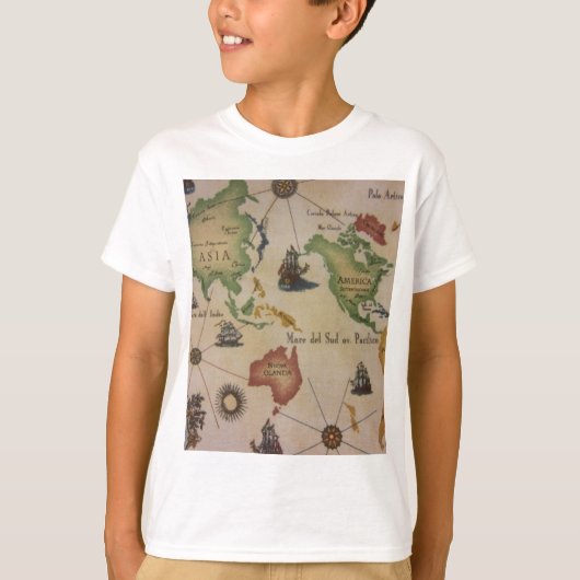 T-shirt Carte du monde (Devant)