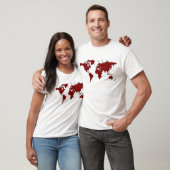 T-shirt Carte du monde (Unisexe)
