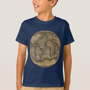 T-shirt Carte du monde d'Ortelius