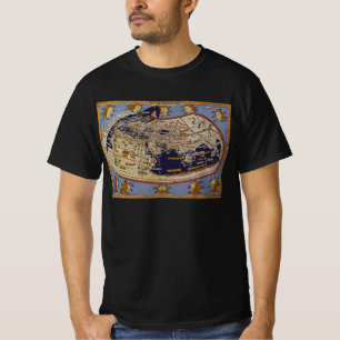 T-shirt Carte du monde ptolémaïque antique, Johannes d'Arn