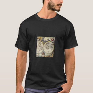 T-shirt Carte du monde vintage