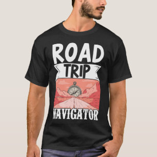 T-shirt Carte du Navigateur de la route de vacances du voy