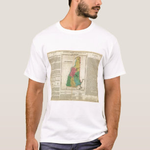 T-shirt Carte du New Hampshire