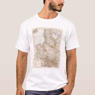 T-shirt Carte du nord de Hanovre, Schleswig-Holstein,