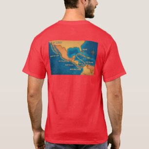 T-shirt Carte du parcours du canal