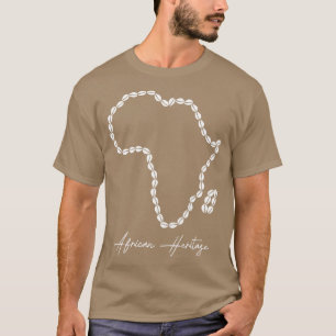 T-shirt Carte du patrimoine africain Cowrie