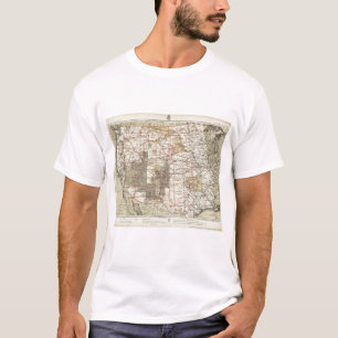 T-shirt Carte du progrès 1878 des enquêtes géographique
