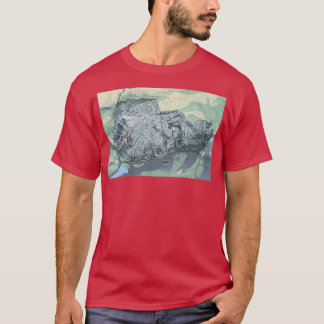 T-shirt Carte du sentier du Mont Bohemia Resort