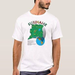T-shirt Carte du Surinam