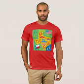 T-shirt Carte du Texas d'enfants (Devant entier)