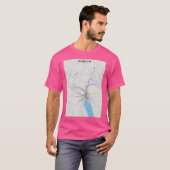 T-shirt Carte du transport en commun de Zurich (Devant entier)