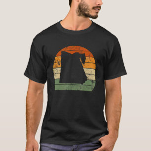 T-shirt Carte égyptienne Retro Egypte Coucher de soleil
