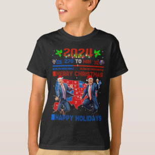 T-shirt Carte électorale de 2024 Joyeux glissement de terr