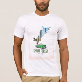 T-shirt Carte Epping Forest Essex England (Devant)