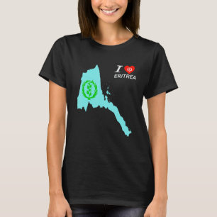 T-shirt Carte érythréenne drapeau Afrique habesha hommes e