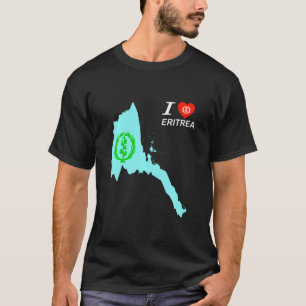 T-shirt Carte Erythréenne Drapeau Afrique Habesha Hommes E