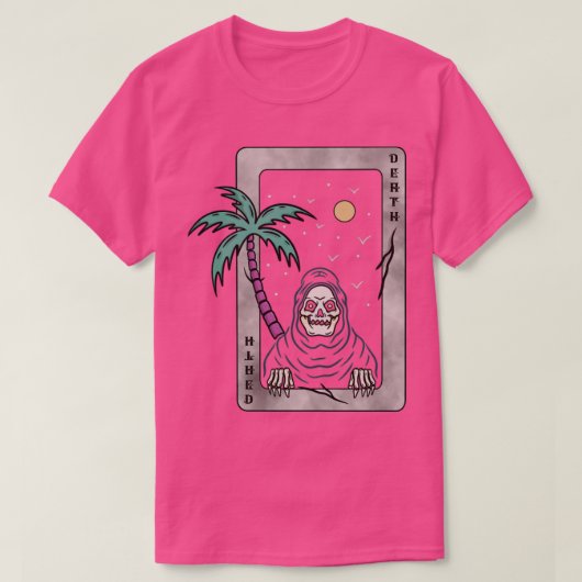 T-shirt Carte et crâne (Design devant)