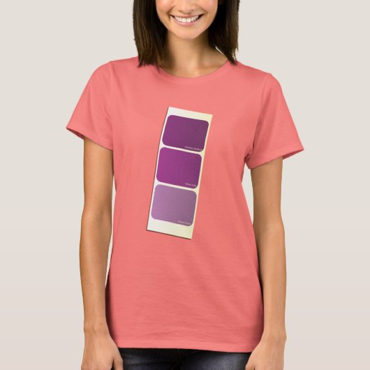 T-shirt Carte exemple de peinture violette (Devant)