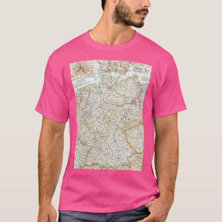 T-shirt Carte ferroviaire allemande 16k