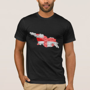 T-shirt Carte Flagcolor Georgia