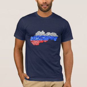 T-shirt Carte Flagcolor Slovaquie
