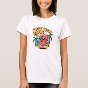 T-shirt Carte graphique adorable à thème de côtelettes de 