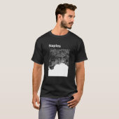 T-shirt Carte graphique de Naples Italie classique (Devant entier)