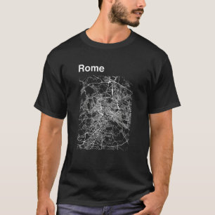 T-shirt Carte graphique de Rome Italie classique