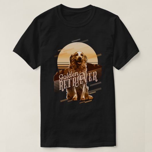 T-shirt Carte graphique rétrospective Gold ID754 (Design devant)