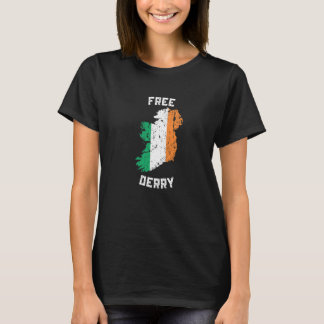 T-shirt Carte gratuite de Derry Irlande  