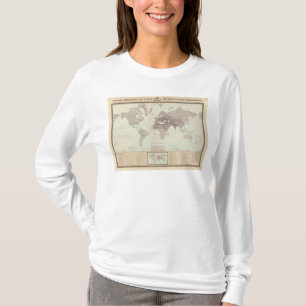 T-shirt Carte historique du monde