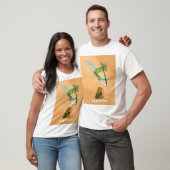 T-shirt carte illustrée de Sumatra affiche de voyage (Unisexe)