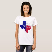 T-shirt Carte indigène de drapeau du Texas (Devant entier)