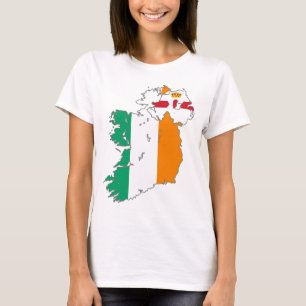 T-shirt Carte Irlandaise de la Nation Celtique