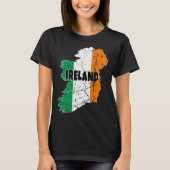 T-shirt Carte irlandaise Drapeau Souvenir Trouvé Irlande H (Devant)