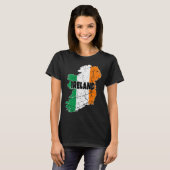 T-shirt Carte irlandaise Drapeau Souvenir Trouvé Irlande H (Devant entier)