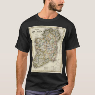 T-shirt Carte Irlande - Carte historique irlandaise Eire E
