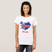 T-SHIRT CARTE ISLANDE (Devant entier)